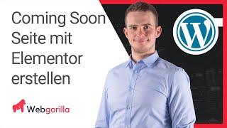 Coming Soon Seite mit Elementor erstellen