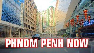 [4K] Wow Phnom Penh City Now 2024 Video 4K Skyscrapers, High Rise Building & Skyline #phnompenh #4K