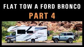 How to Flat Tow a Ford Bronco - Blue Ox Patriot 3 Brake System Install & Neutral Tow (Part 4/4)