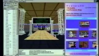 Dr. Bruce Damer's 1998 live demo of avatar virtual worlds including Avatars98 @ CASCON, Toronto