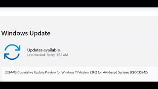 Fix Update KB5035942 Not Installing On Windows 11 (Version 23H2/22H2)
