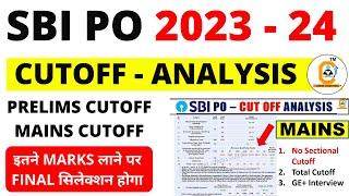 SBI PO 2023 - 24  CUTOFF ANALYSIS | Prelims Cutoff | Mains Cutoff | Interview Cutoff | VIKAS SHARMA