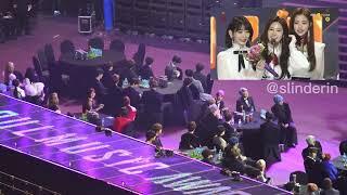 Idols reaction IZ*ONE speech on screen - SMA 2019