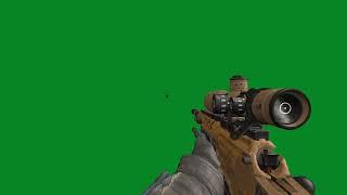 Sniper rifle shooting in green screen || best sniper gun shot & sound in green screen VFX effect hd
