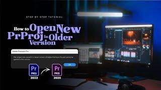 How to Open New Premiere Pro project in Older Version | 2023 Step-by-Step Tutoral