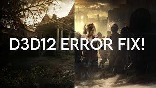 Resident Evil 7: Biohazard/2 Remake WINDOWS 7 FIX and D3D12CreateDeviceFailed error FIX! 1000000000%