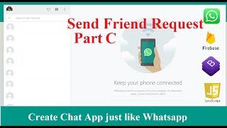 Send Friend Request | Firebase | Javascript | Chat App (URDU/HINDI) - Part 21(C)