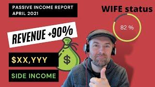 Passive Income Report April 2021 - WIFE status - Blog, AdSense & Website Earning Online Revenue