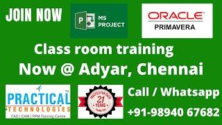 Primavera P6 & Msproject training for Planning Engineer job opportunity in India / abroad