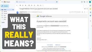 [SOLVED] Google AdSense: One of your payments account was canceled