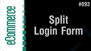 eCommerce Shop in Arabic #093 - Split Login Forms