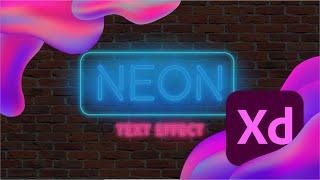 Adobe XD - Create an AWESOME Neon Text Effect | Unleashed