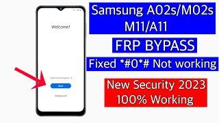 Samsung A02s/M02s/M11/A11 Frp Bypass-fixed *#0*# not working | m11 Unlock google account lock
