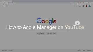 How to add a Manager on YouTube