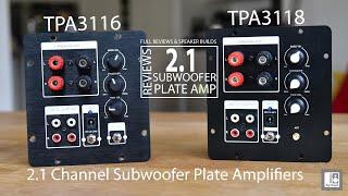 2.1 Channel Subwoofer Amplifier Plate Review TPA3116 and TPA3118. Mini Plate Amplifier for DIY Build