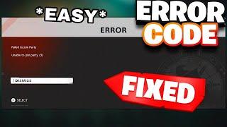 HOW to FIX "UNABLE TO JOIN PARTY" (EASY) in BLACK OPS COLD WAR