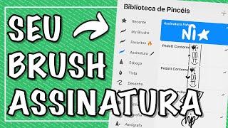 COMO FAZER BRUSH DE ASSINATURA | TUTORIAL DE PROCREATE ATUALIZADO 2022