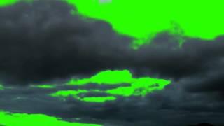 Dark cloud green screen free stock footage