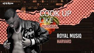 Amapiano Fl studio Tutorial 2024 | Cook Up Like Royal MusiQ | Harvard Studio session |