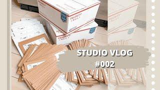 STUDIO VLOG #002 | Creating Intro GIF Animation, Making Stickers & Cleaning My Cricut Mat