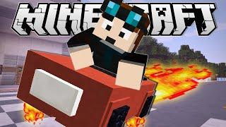 Minecraft | DRIVING A HOVERCAR!! | Custom Command