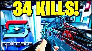 INSANE 34 KILL GAMEPLAY! My *NEW* RANKED Takedown Kill Record!  (Splitgate Gameplay)