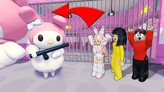 Yuta, Mio Dan Baby Celine Kabur Dari Penjara Barry My Melody || ROBLOX