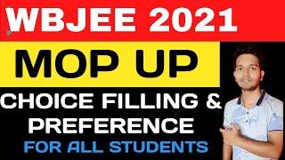 Mop UP Round Choice Filling and Preference Wbjee 2021 | Mop Up Choice filling Correct Method #wbjee