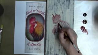 Cock a Doodle Coffee Co - Shading the Rooster