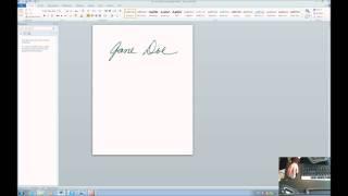 Accessibility-How to make your signature Electronic and insert it into a Document