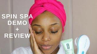 Spin Spa facial cleansing brush | Demo + Review