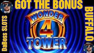 WONDER 4 TOWER SLOT MACHINE BUFFALO BONUS #dabossslots