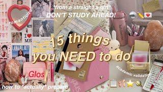 how to be ‘that girl’ at school ️🩰- 15 things you NEED to do for back to school  *NOT STUDYING*