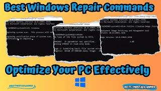 Best Windows Repair Commands Help You Optimize Your Computer Effectively