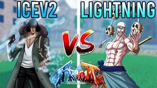 ICEV2 VS LIGHTNING | FRUIT BATTLEGROUNDS