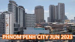 [4K] Phnom Penh City Cambodia 2023 Skyline and Skyscraper #cambodia2023 #skyline #skyscraper #khmer