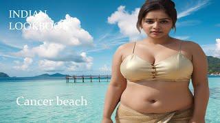 [4K] AI ART Indian Lookbook Beauty Video - Cancer beach