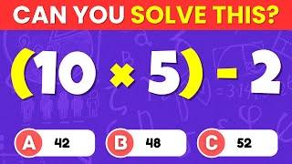 Ultimate Math Quiz! ️ |  Easy, Medium, Hard & Impossible Levels