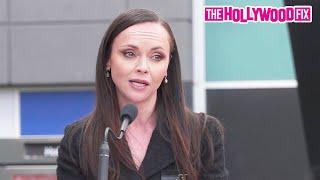 Christina Ricci From 'The Addams Family' Gives An Emotional Speech At Her Walk Of Fame Ceremony