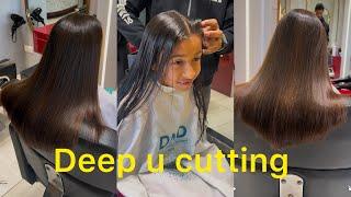 Deep u cut in just five minutes// become hair expert in five minutes // deep u cut