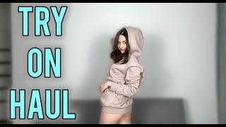 [4K]  Try on Haul | Cozy hoodie | Style lesson