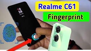 Realme c61 display fingerprint setting/Realme c61 fingerprint screen lock/fingerprint sensor