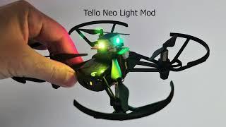 Tello NeoPixel Light Mod - remote controllable, only 5g !