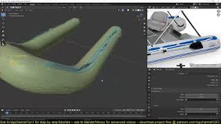 modeling an inflatable boat in blender 2 81