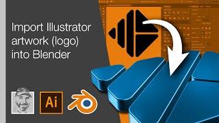 Import Illustrator artwork (logo) into Blender