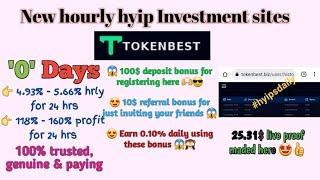 Tokenbest .biz hyip site review: earn 4.59% hrly ( 118% for 24hrs) 50$ live deposit #hyipsdaily