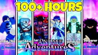 I spent 100+ HOURS And Got INSANELY Lucky in Anime Adventures Roblox