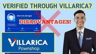 DISADVANTAGES OF VERIFYING GCASH ACCOUNT IN VILLARICA PAWNSHOP