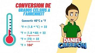 CONVERSIÓN DE GRADOS CELSIUS A FAHRENHEIT Super facil - Para principiantes