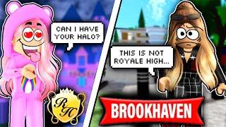 I PRETENDED I WAS PLAYING ROYALE HIGH IN OTHER ROBLOX GAMES  (BROOKHAVEN)